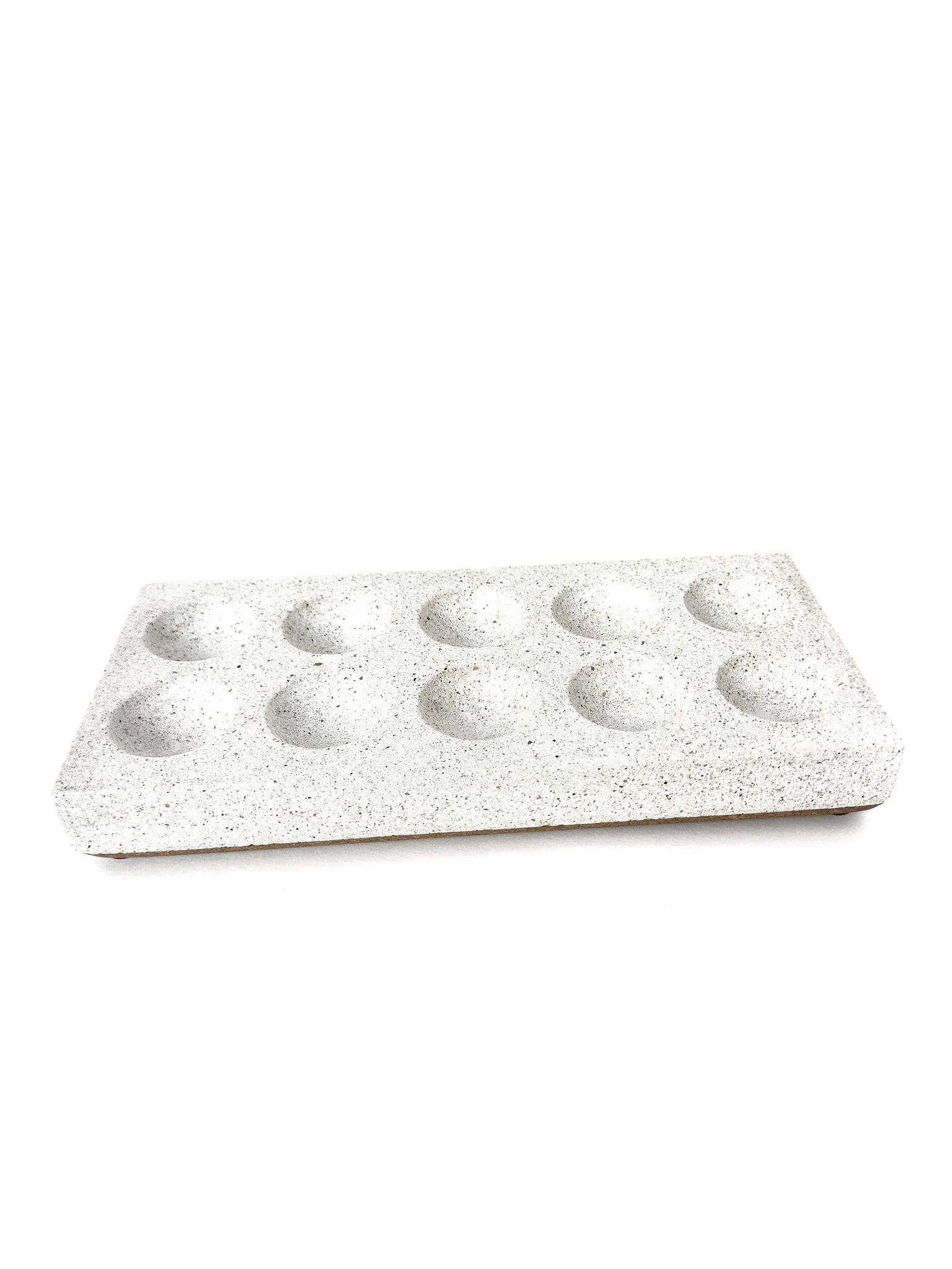 White Sandstone farmhouse egg basket holders