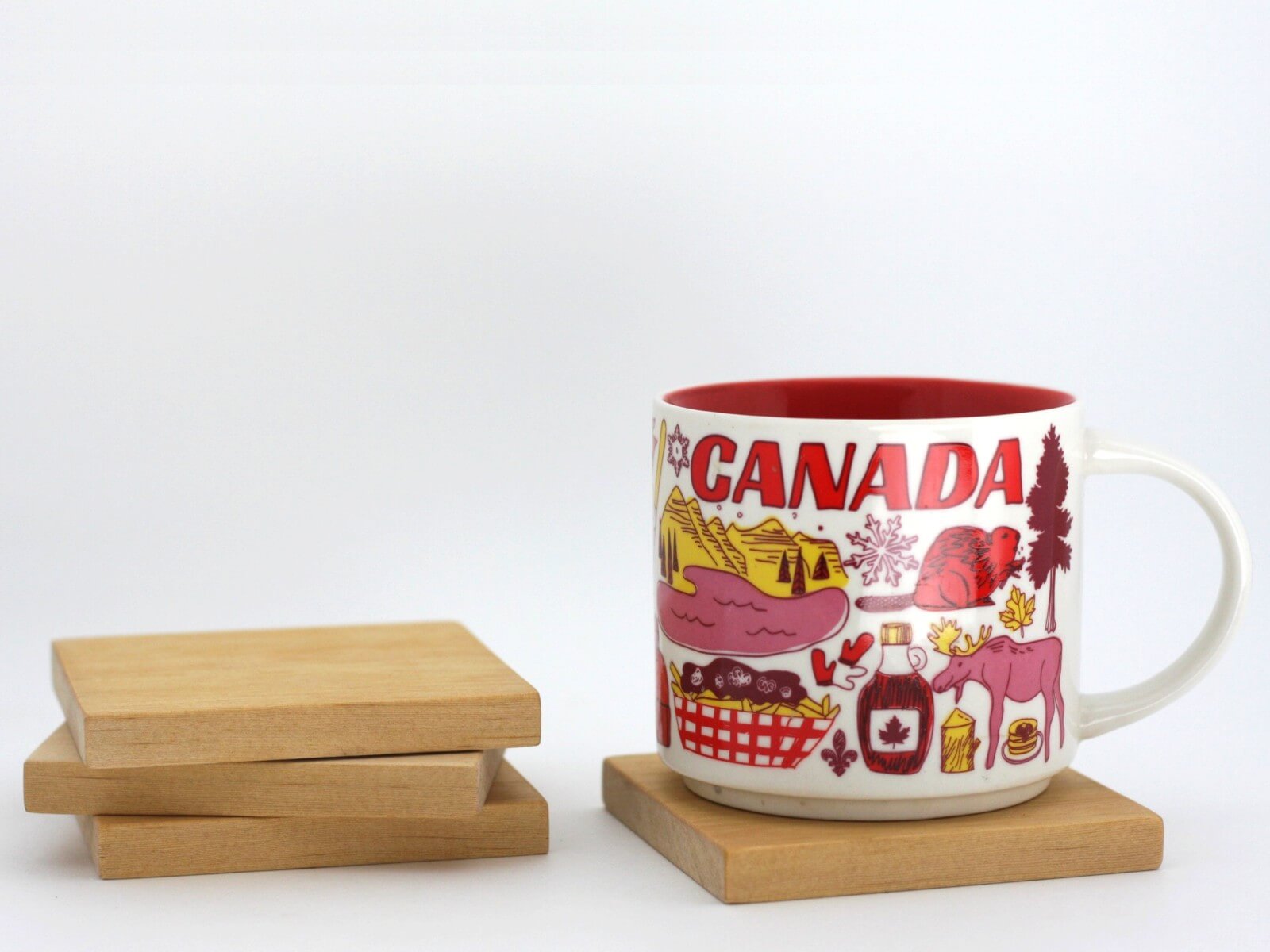 Minimalist Old Growth Wood Coasters set of (4) - Canadian HandCrafted
