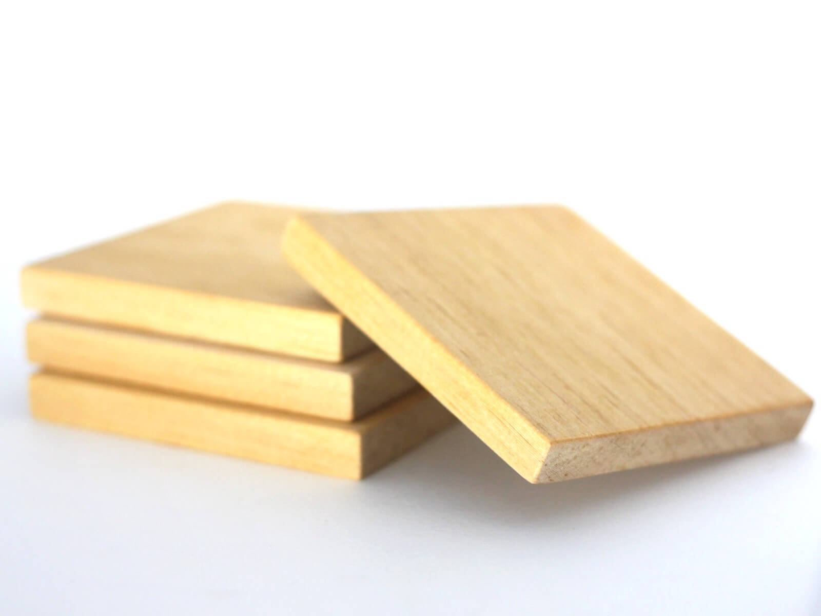 Minimalist Old Growth Wood Coasters set of (4) - Canadian HandCrafted