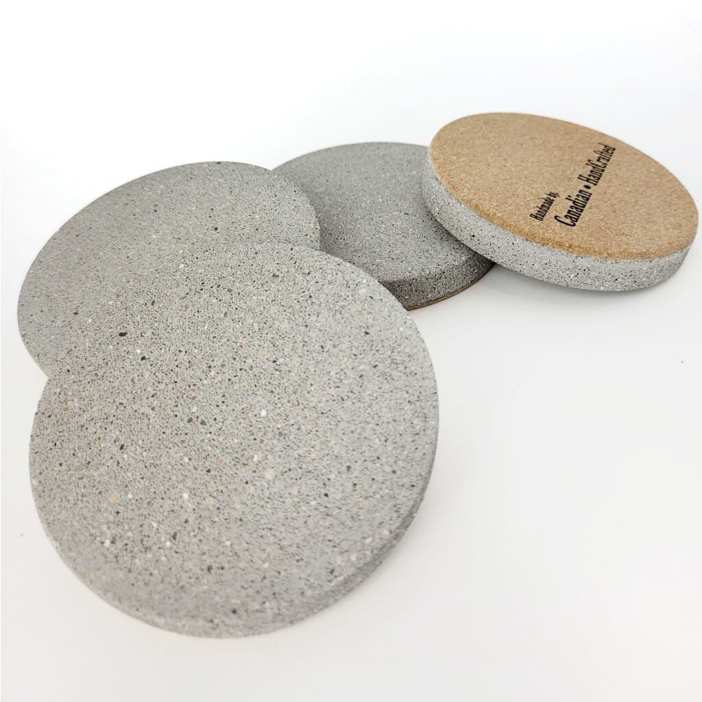 Grey Sandstone, Concrete Drink Coasters