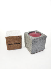 Square Sandstone Tealight Candle Holder
