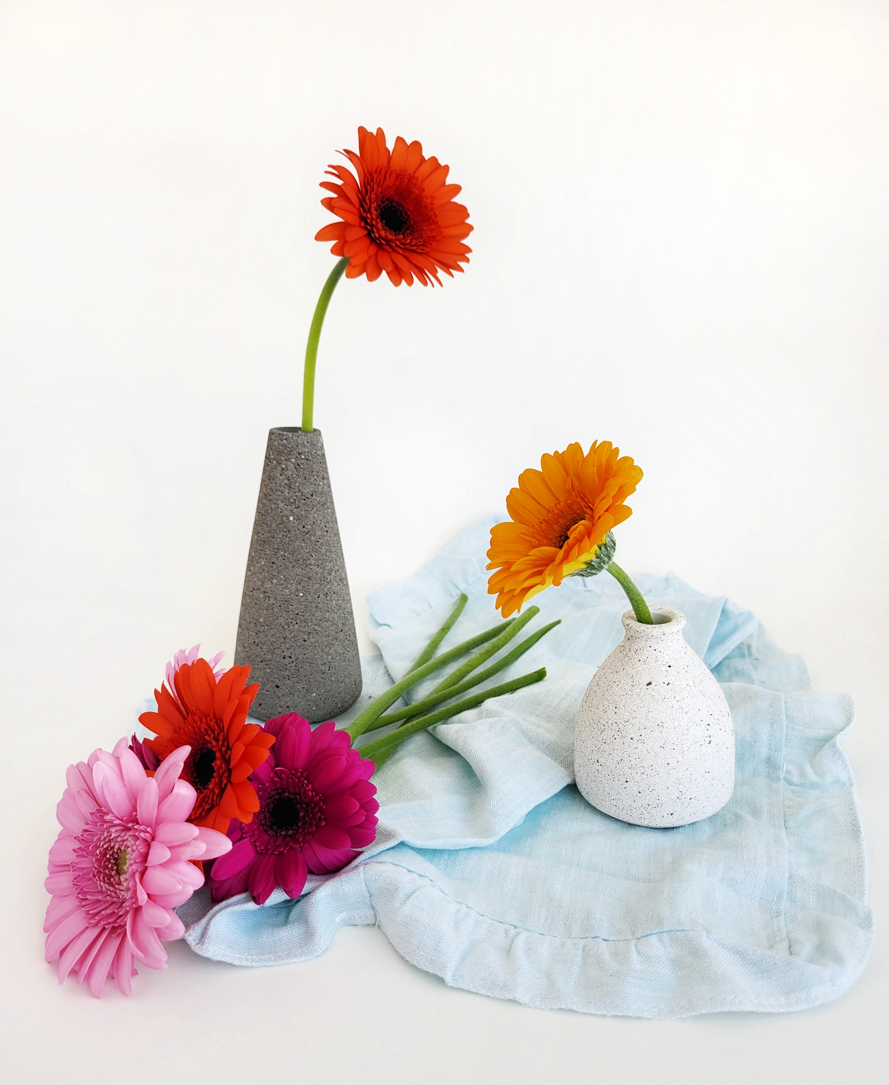Sandstone Bud Vase Tall Taper