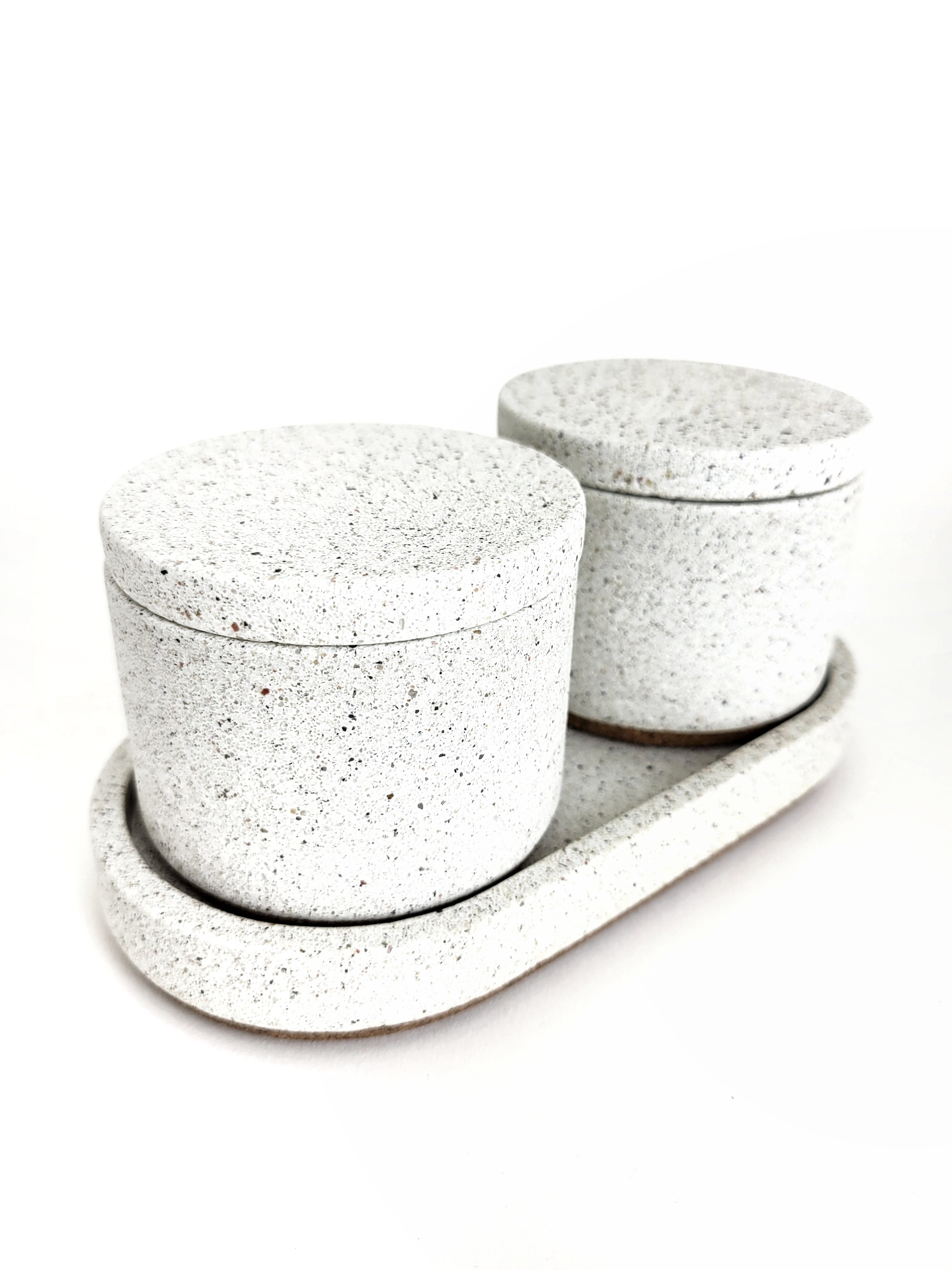 Sandstone Salt and Pepper Sets | Includes (FREE) Tray